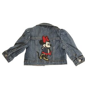 Baby GAP Minnie Mouse Denim Jacket 12-18 Months Jean Jacket
